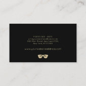 Augenbrauenspektakel Optimiertes Gold Visitenkarte (Rückseite)