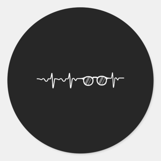 Augenbrille für einen Optometrie-Student Runder Aufkleber (Vorderseite)