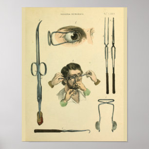 Augenchirurgie der Optometrie Medizinischer Kunstd Poster