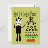 Augendiagramm Augenarztdesign Geschenke Postkarte (Vorne/Hinten)