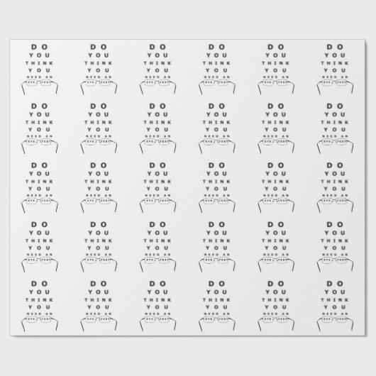 Augendiagramm Geschenkpapier (Flach)