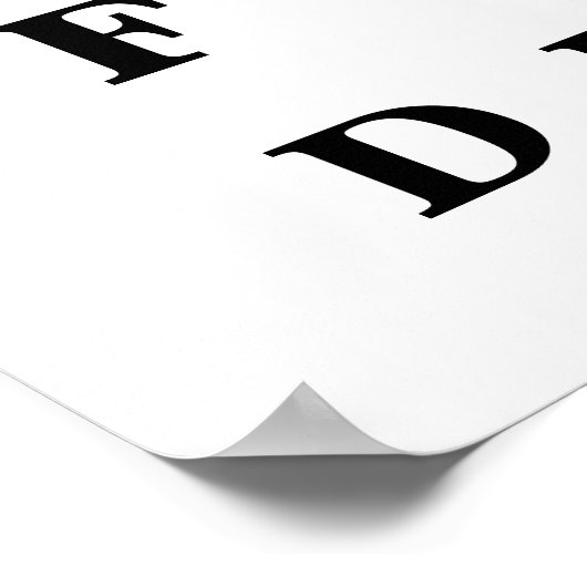 Augendiagramm Poster (Ecke)