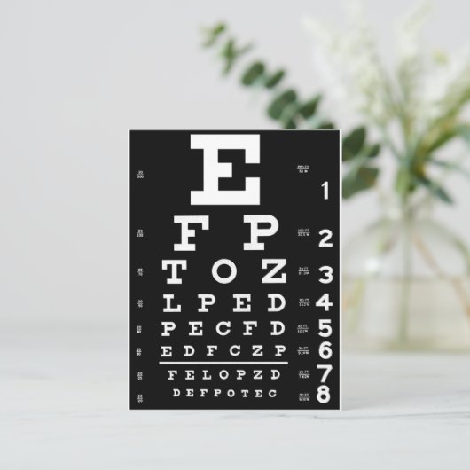 Augendiagramm Postkarte (Stehend Vorderseite)