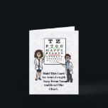 Augendiagramm Prüfung Funny Birthday Card Karte<br><div class="desc">Das ist eine lustige Geburtstagskarte für jeden, egal ob Optometriker oder nicht. Die Nachricht von "HAPPY BIRTHDAY" ist auf der Augenkarte vorne verborgen. Sie können den Gruß auf dieser Karte im Inneren ändern, wenn Sie Ihren Empfänger besser Anzug wünschen. Designed by Sheila Cicchi, Brownielocks.com. Alle Rechte vorbehalten. HINWEIS: Der Weltoptometentag...</div>
