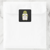 Augendiagramm Quadratischer Aufkleber (Tasche)