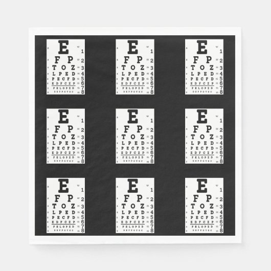 Augendiagramm Serviette (Vorderseite)