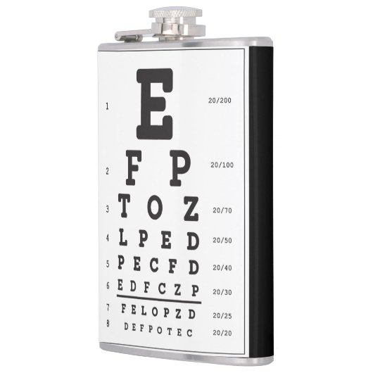 Augendiagramm Vinyl Wrapped Flask Flachmann (Links)