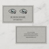 Augendiagramm | Visitenkarte für Phoroptergeräte (Vorne/Hinten)