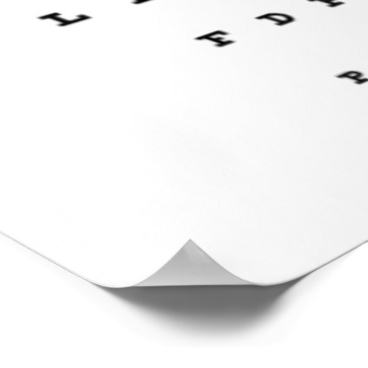 Augendiagrammplakat Poster (Ecke)