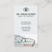 Augendiagrammprüfung | Augensymbol Visitenkarte (Vorderseite)