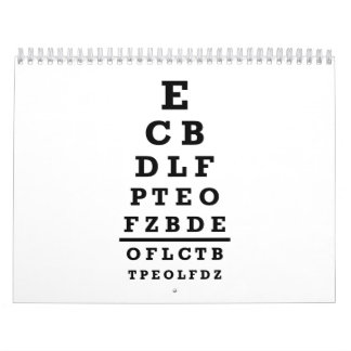 Augendiagrammtest Kalender