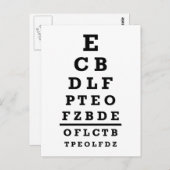 Augendiagrammtest Postkarte (Vorne/Hinten)