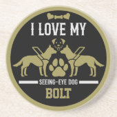 Augendoggift sehen getränkeuntersetzer (Vorne)