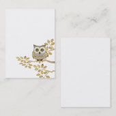 Augenen-Eule in der Baum-Visitenkarte Visitenkarte (Vorne/Hinten)