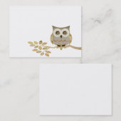 Augenen-Eule in der Baum-Visitenkarte Visitenkarte (Vorne/Hinten)