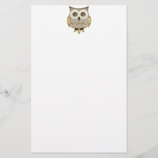 Augenen-Eulen-Briefpapier Briefpapier (Vorderseite)