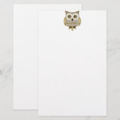 Augenen-Eulen-Briefpapier Briefpapier (Vorne/Hinten)