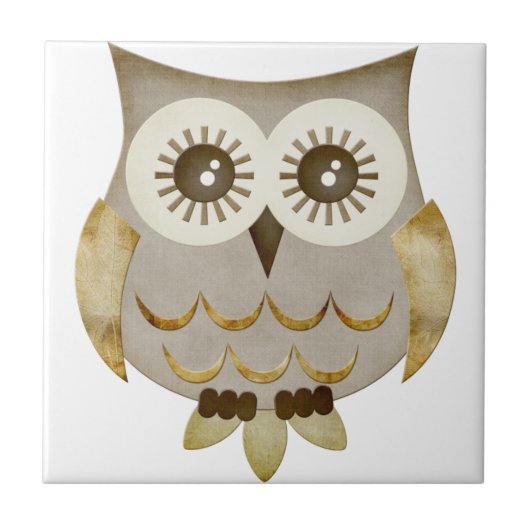 Augenen-Eulen-Fliese Fliese (Vorderseite)