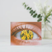 Augenerblüte Postkarte (Stehend Vorderseite)