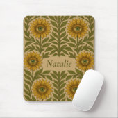 Augenersonnenblume Vintager Blumenkohl Individuell Mousepad (Mit Mouse)