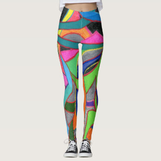 Augenfänge und Aufmerksamkeitsschnüre abstrakt Leggings