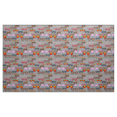 Augenfänger auf graue Waves Stoff (Yard (91,4 cm))