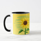 Augenfänger Hellgelbe Sonnenblume Tasse (Links)