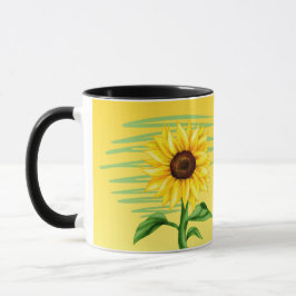 Augenfänger Hellgelbe Sonnenblume Tasse