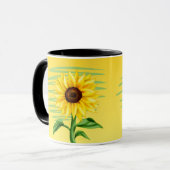 Augenfänger Hellgelbe Sonnenblume Tasse (Vorderseite Links)