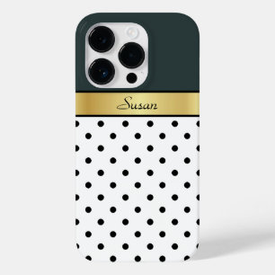 Augenfänger Jäger Grüne weiße und schwarze Polka-P Case-Mate iPhone Hülle