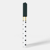 Augenfänger Jäger Grüne weiße und schwarze Polka-P Case-Mate iPhone Hülle (Rückseite / Rechts)