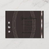 Augenfänger Juwelen Dunkle Rose Goldfarben Diamant Visitenkarte (Rückseite)