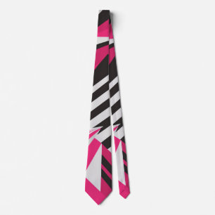 Augenfänger Rosa und Weiße Necktie Krawatte