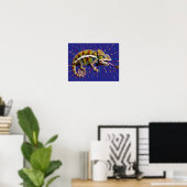 Augenfaszinierende farbenfrohe Chameleon Poster (Heimbüro)