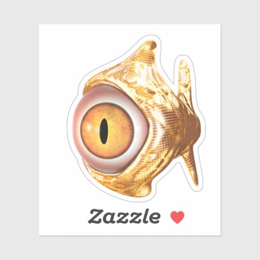 Augenfisch Aufkleber (Blatt)