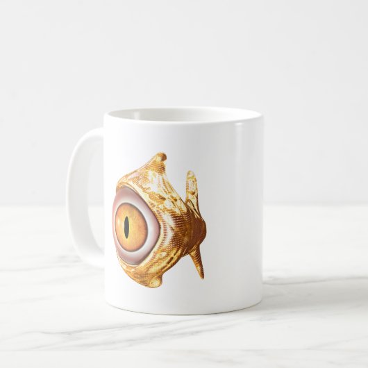 Augenfisch Kaffeetasse (Vorderseite Links)