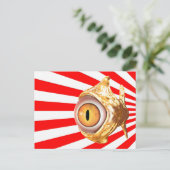 Augenfisch Postkarte (Stehend Vorderseite)