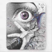 Augenfische und handschuhfarbener Bleistift zeichn Mousepad (Vorne)
