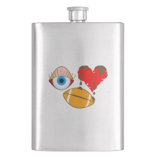 Augenfußball Flachmann