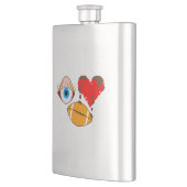 Augenfußball Flachmann (Links)