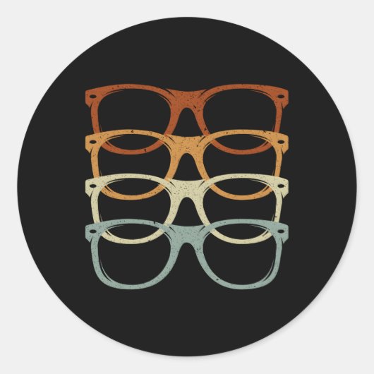 Augenglas Optomet Augenarzt Ophthalmologie Optomet Runder Aufkleber (Vorderseite)