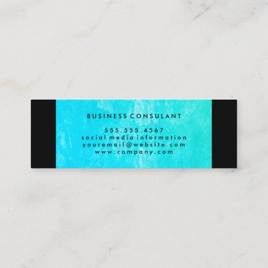 Augengrunge Mini Visitenkarte (Rückseite)