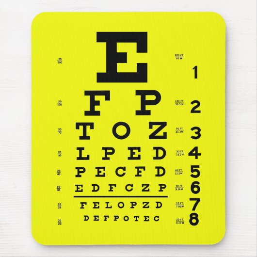 Augenheilkunde-Optometrie-medizinisches Mousepad (Vorne)