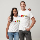 Augenherz-Ingwerbär T-Shirt (Unisex)