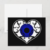 Augenherz Postkarte (Vorne/Hinten)