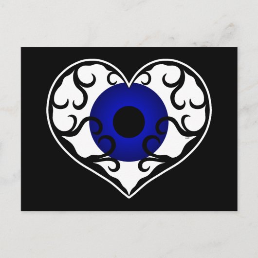 Augenherz Postkarte (Vorderseite)