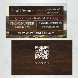 Augenholzbau QR Visitenkarte