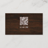 Augenholzbau QR Visitenkarte (Rückseite)