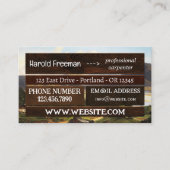 Augenholzbau QR Visitenkarte (Vorderseite)