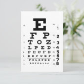 Augenkarte Optometrie Einladung (Stehend Vorderseite)